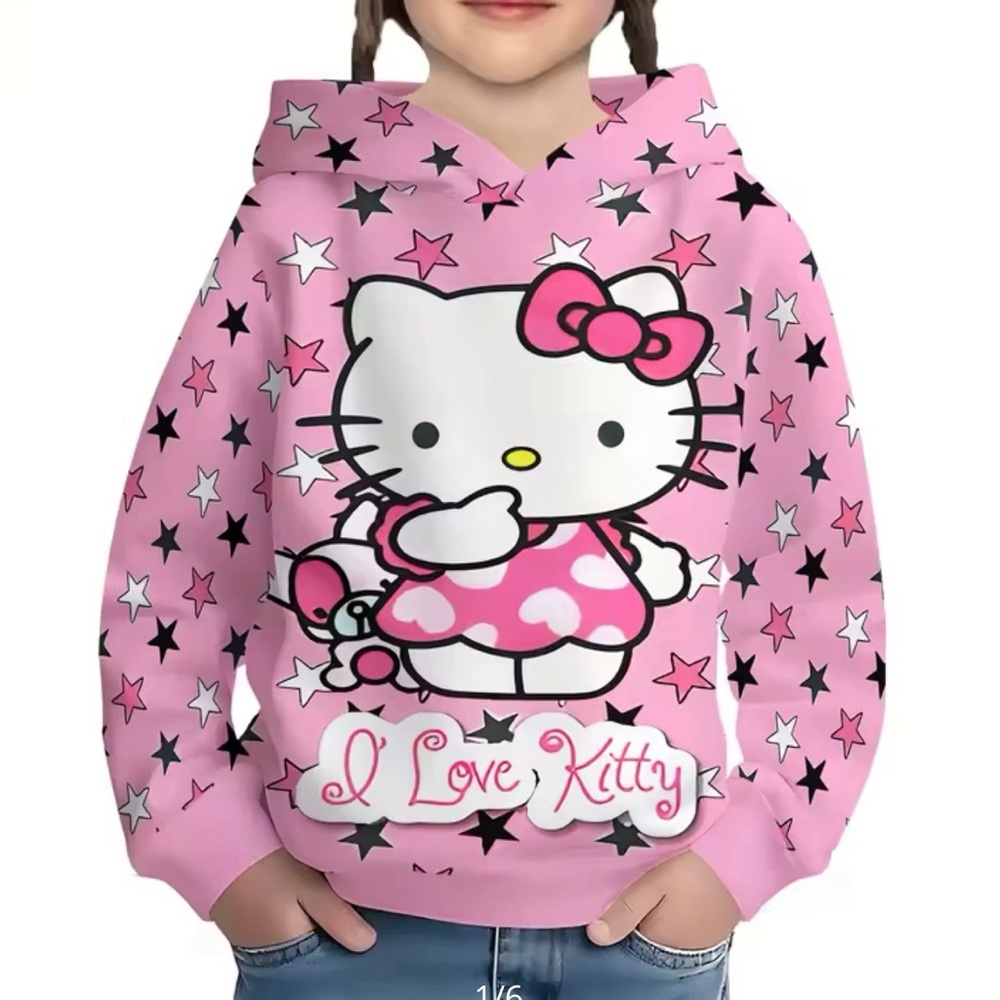 Hello Kitty Pink Star Hoodie